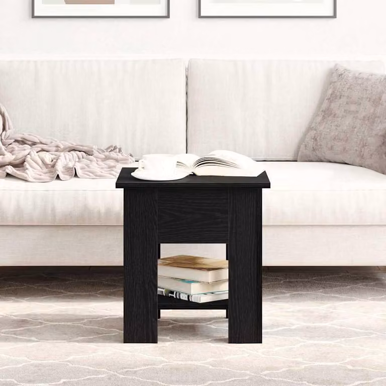 Maison Exclusive - Tavolino da salotto effetto rovere nero 40 x 40 x 42 cm Materiale ligneo