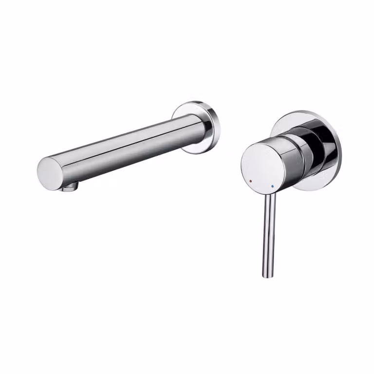 miscelatore per lavabo a parete EGERIA argento cromo