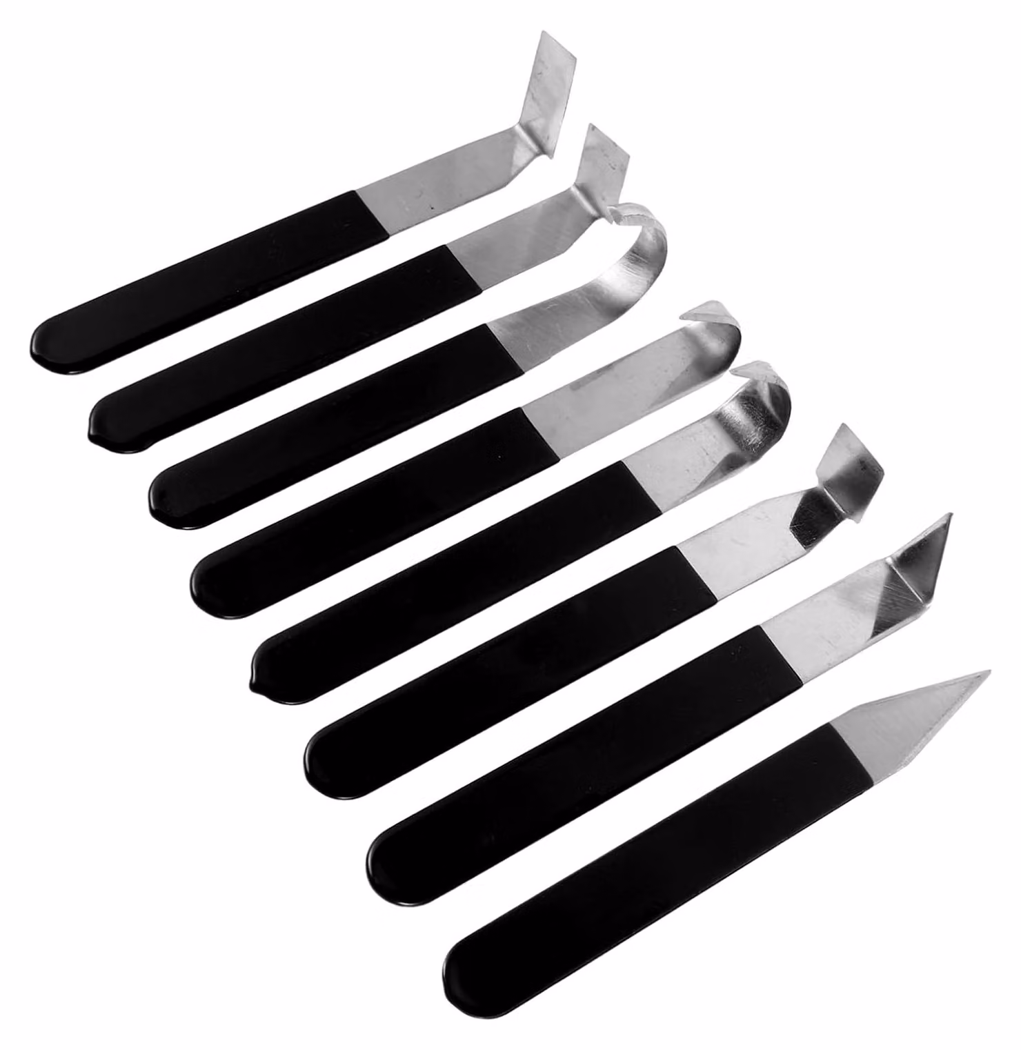 Set di 8 utensili in acciaio inossidabile per la lavorazione della Vetroceramica, ideali per modellare e decorare