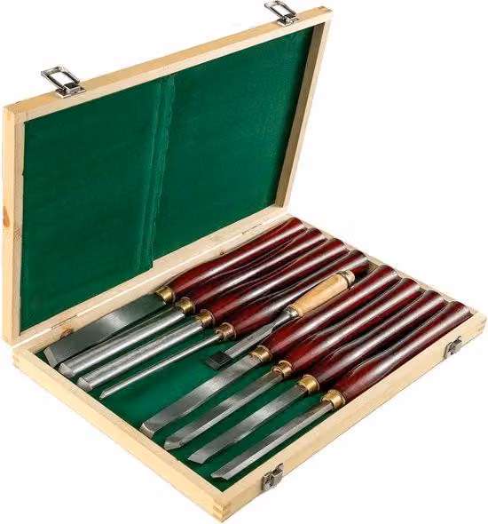 Utensili per la levigatura del legno - Levigatrici per legno - Scalpelli - Levigatura del legno - Set iniziale per la levigatura del legno - 8 pezzi