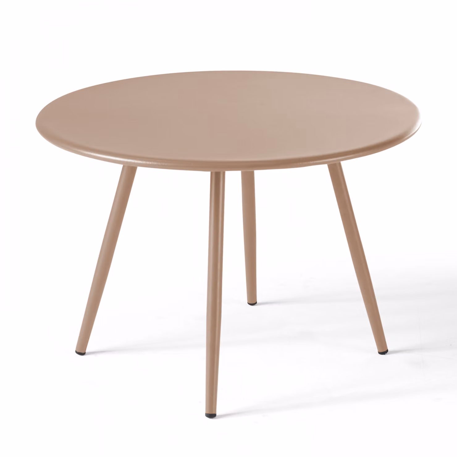 Tavolino da giardino rotondo in metallo talpa di 40 cm - Oviala Palavas