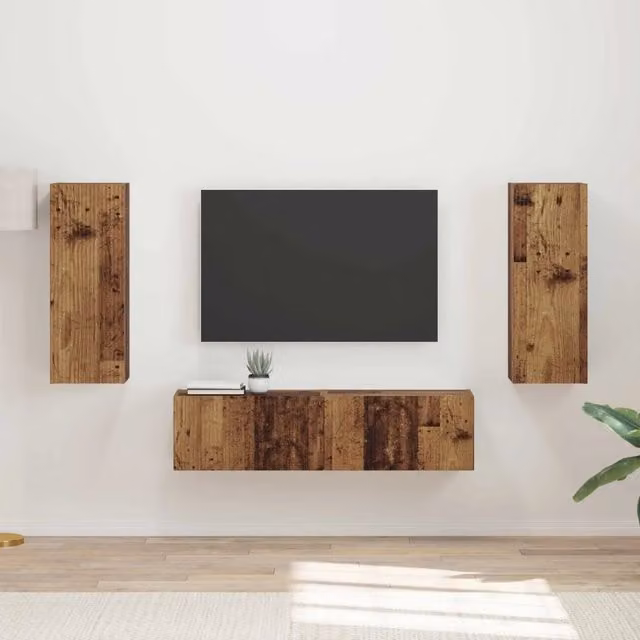 Set mobile TV 2 pz Legno vecchio 3408977