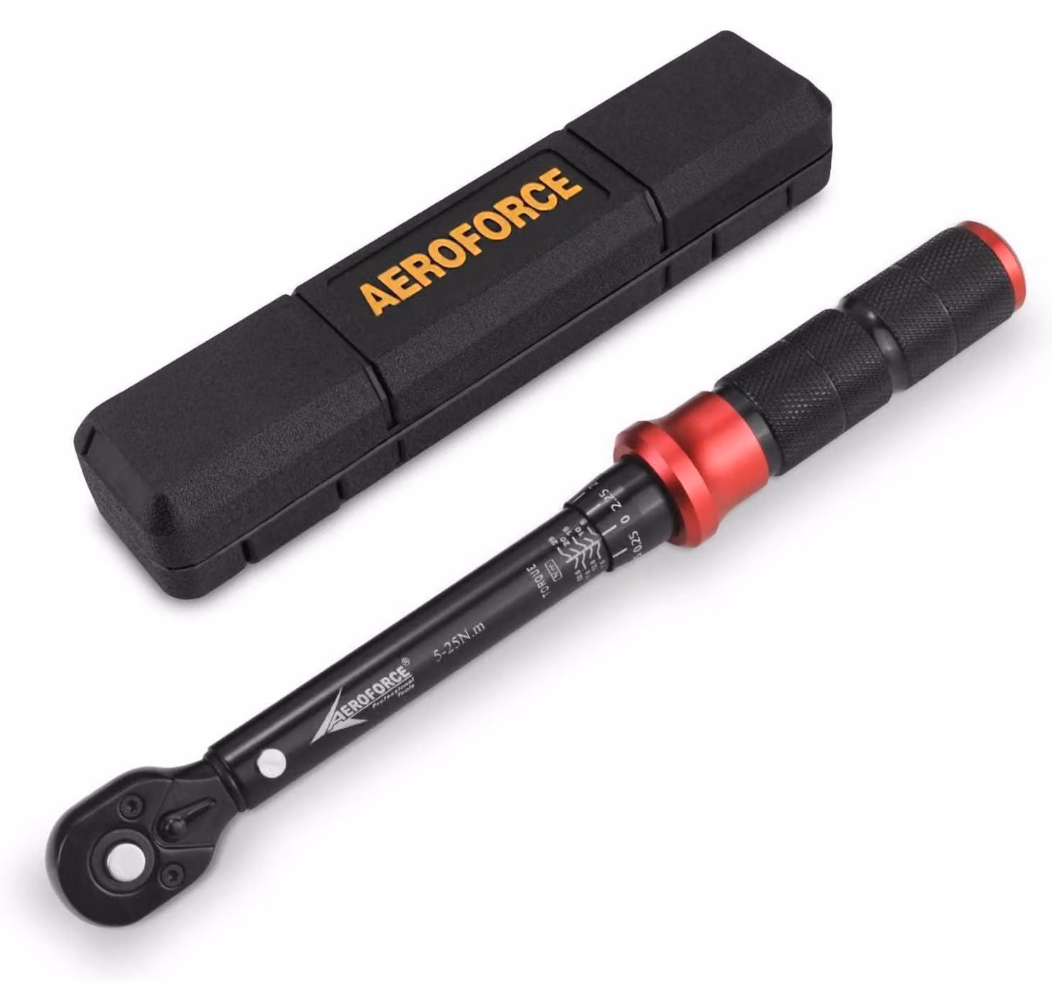 Chiave dinamometrica da 1/4 di pollice, 5-25 Nm, con cricchetto a 72 denti, per biciclette e uso domestico