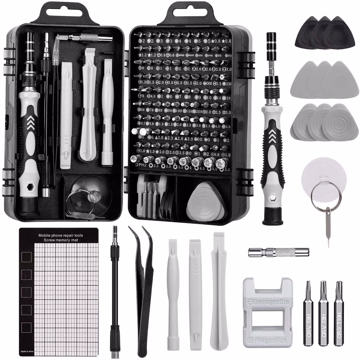 Solidchoice - Set di strumenti di precisione da 122 pezzi - Mini set di cacciaviti