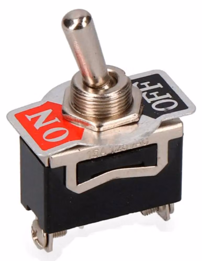 Interruttore angolare unipolare in metallo 10A 250V [E3-45052]