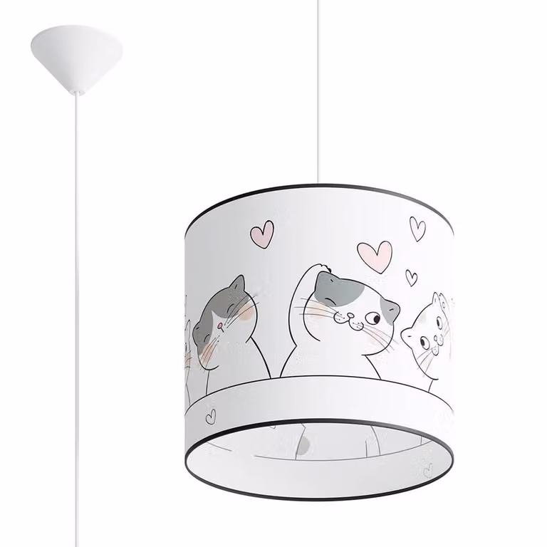 Lampada a sospensione CAT 30 1xE27 15W PVC 95x30x30cm Sollux Lighting