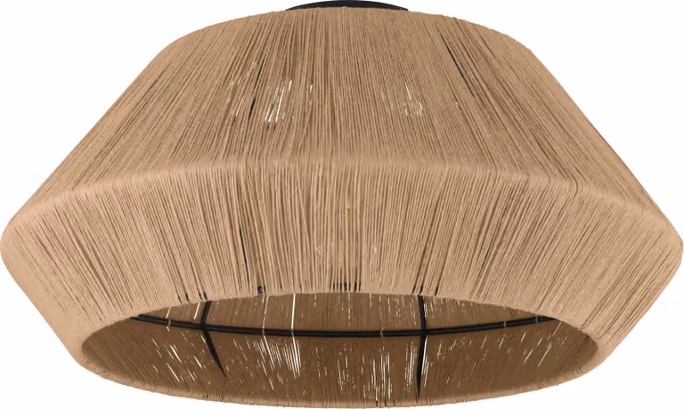 Plafoniera Vintage Alderney Acciaio Nero 1 Luce E27