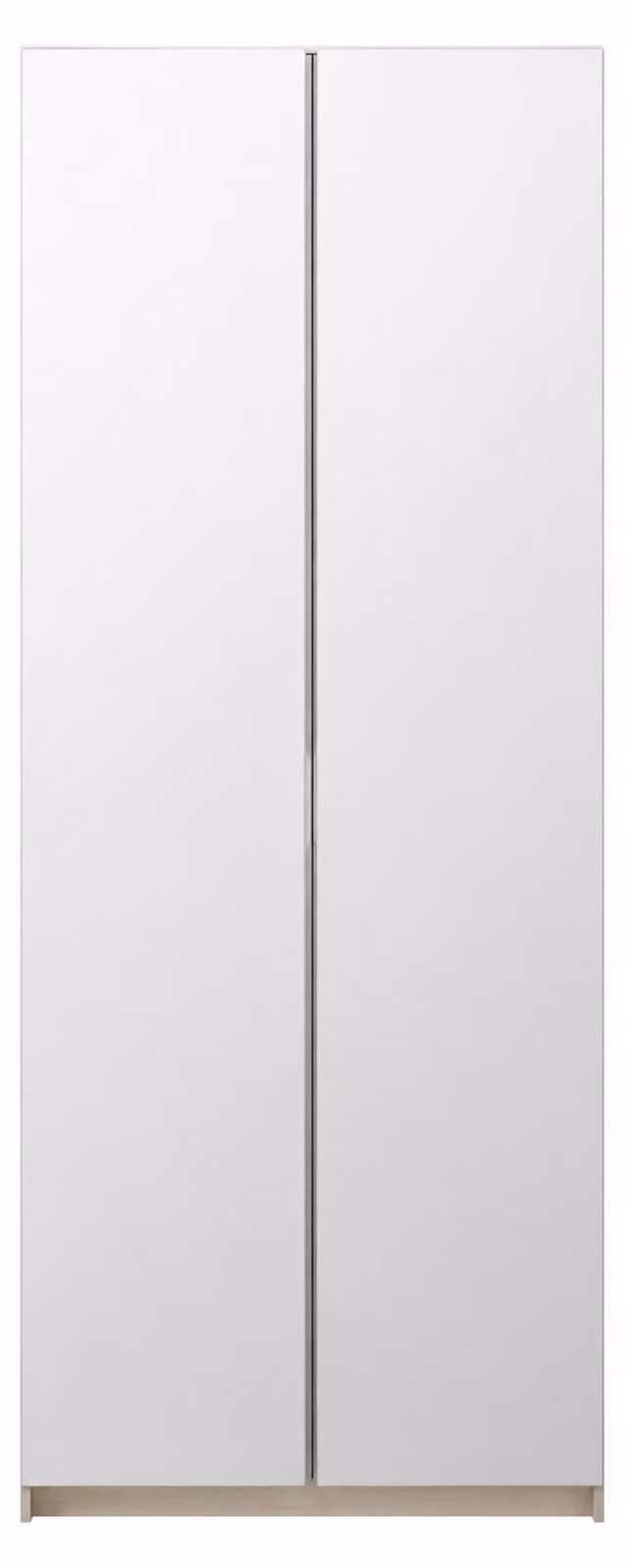 Beiger Kleiderschrank mit 2 Modulen Spiegelschrank Hoher Schrank Regale