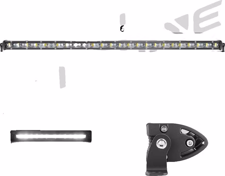 Striscia luminosa a LED, design impermeabile, montaggio regolabile, striscia luminosa da 26 pollici