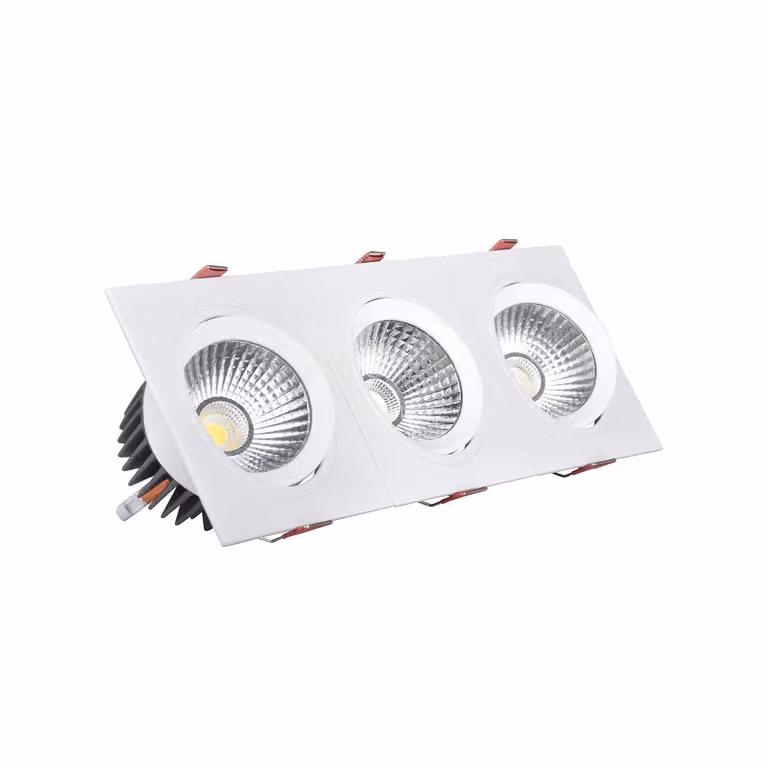 LED downlight Faretto da incasso 30W Taglio rettangolare Madison 315x95 mm 3000K Bianco caldo