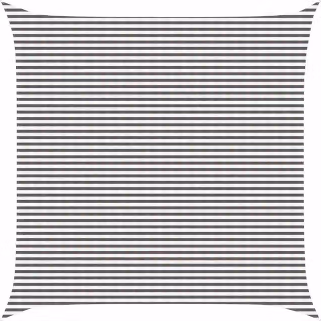 Telo Ombra-Vela Ombreggiante-Parasole a Vela Grigio chiaro e bianco 7 x 7 m HDPE