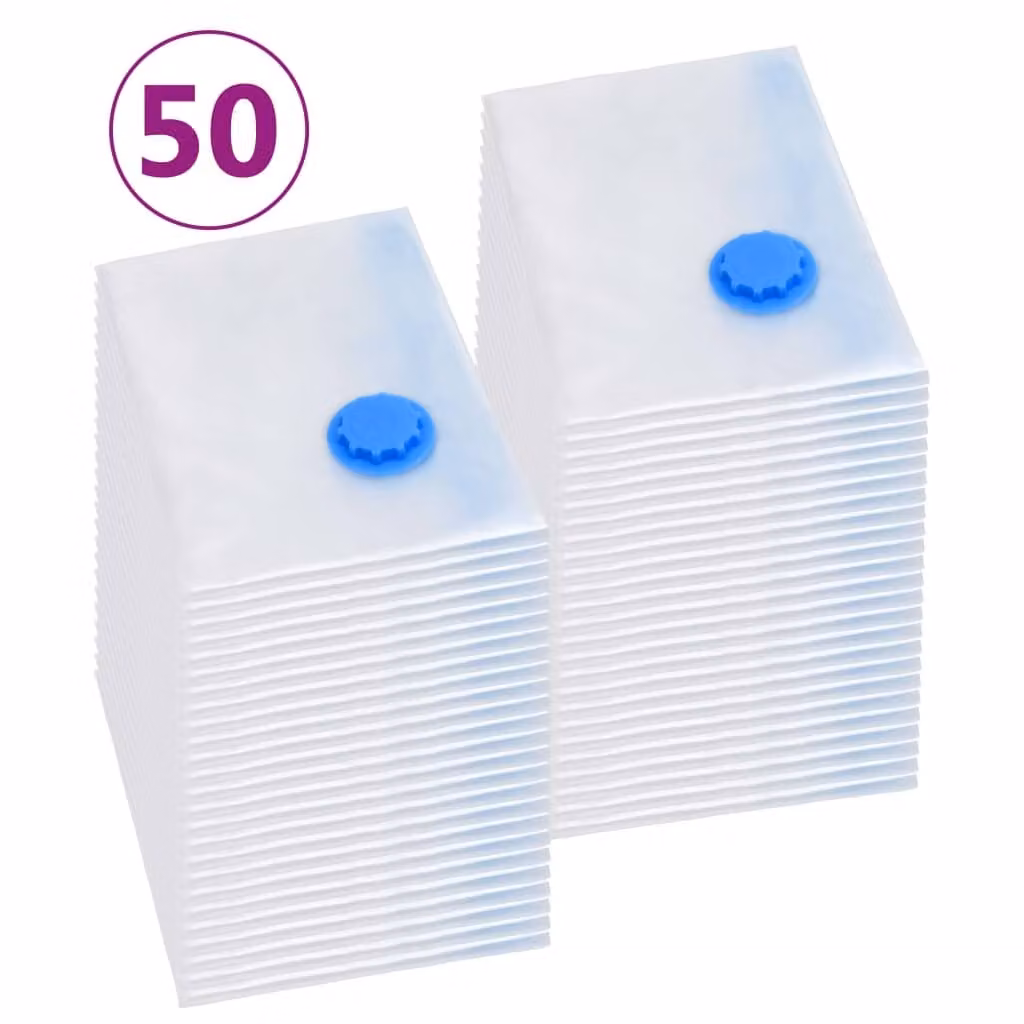 vidaXL Sacchetti per il vuoto Sacchetti per la conservazione 120x70 cm 50 pz.