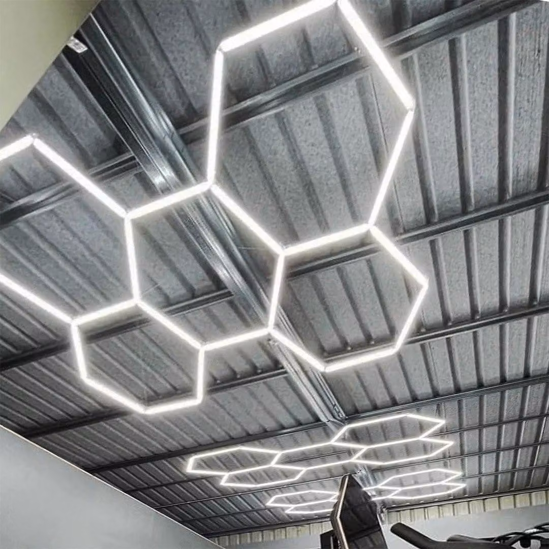 Lampada da soffitto a LED HEXAGON 322 W, 4000 K, 30360 lm, alluminio bianco, dimensioni: 4 x 229 x 315 cm, IP20, IdeaLED