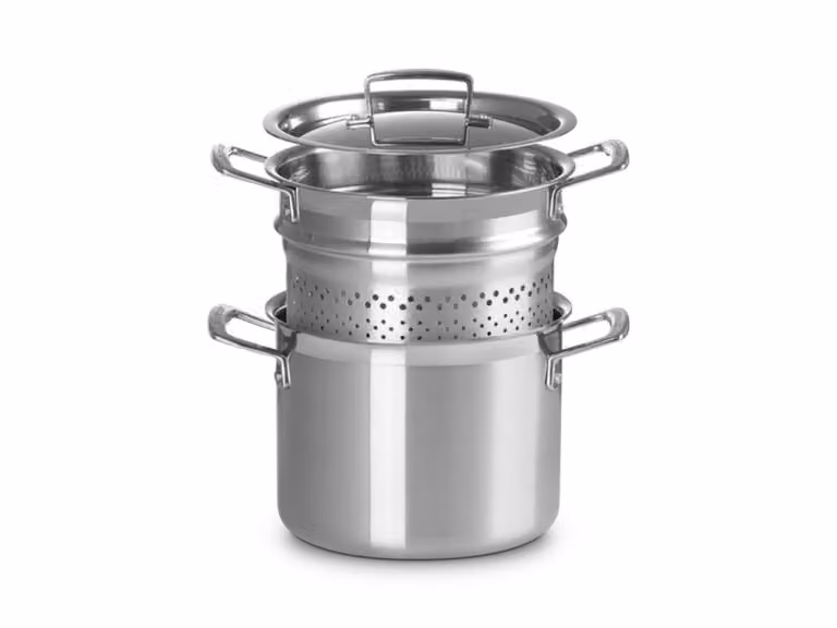 Classic Casseruola Pastaiola con Coperchio e Scolapasta in Acciaio Inox