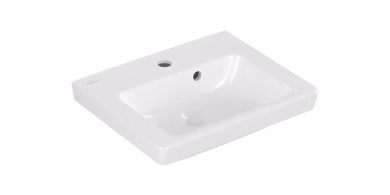 Villeroy & Boch Subway 2.0 lave-mains, rectangulaire, 1 trou pour robinet, avec trop-plein, 450x370mm, 7315F501, 7315F501