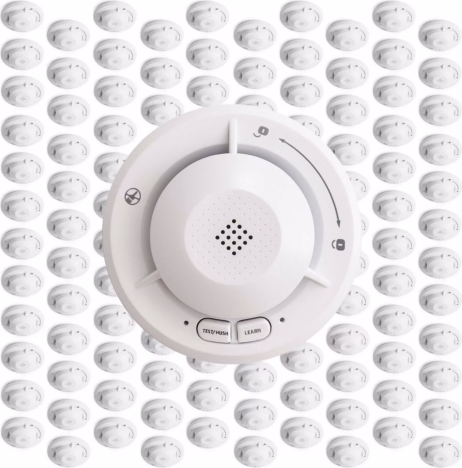 Rivelatore di fumo Wiltec in rete 120x con batteria di 10 anni e tecnologia wireless Rivelatore di incendio fotoelettrico con allarme da 85 dB per un'efficace protezione antincendio in appartamenti e case