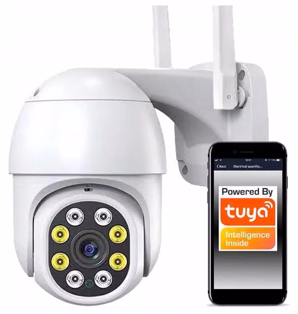 Telecamera PTZ per esterni SmartCam Tuya Google