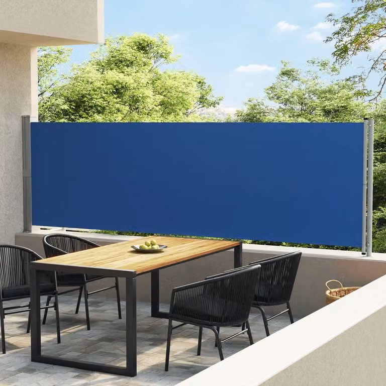 Maison Exclusive - Tenda da sole laterale estensibile 140x600 cm, blu