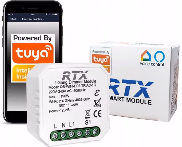 Dimmer WiFi TUYA per il controllo dell'illuminazione