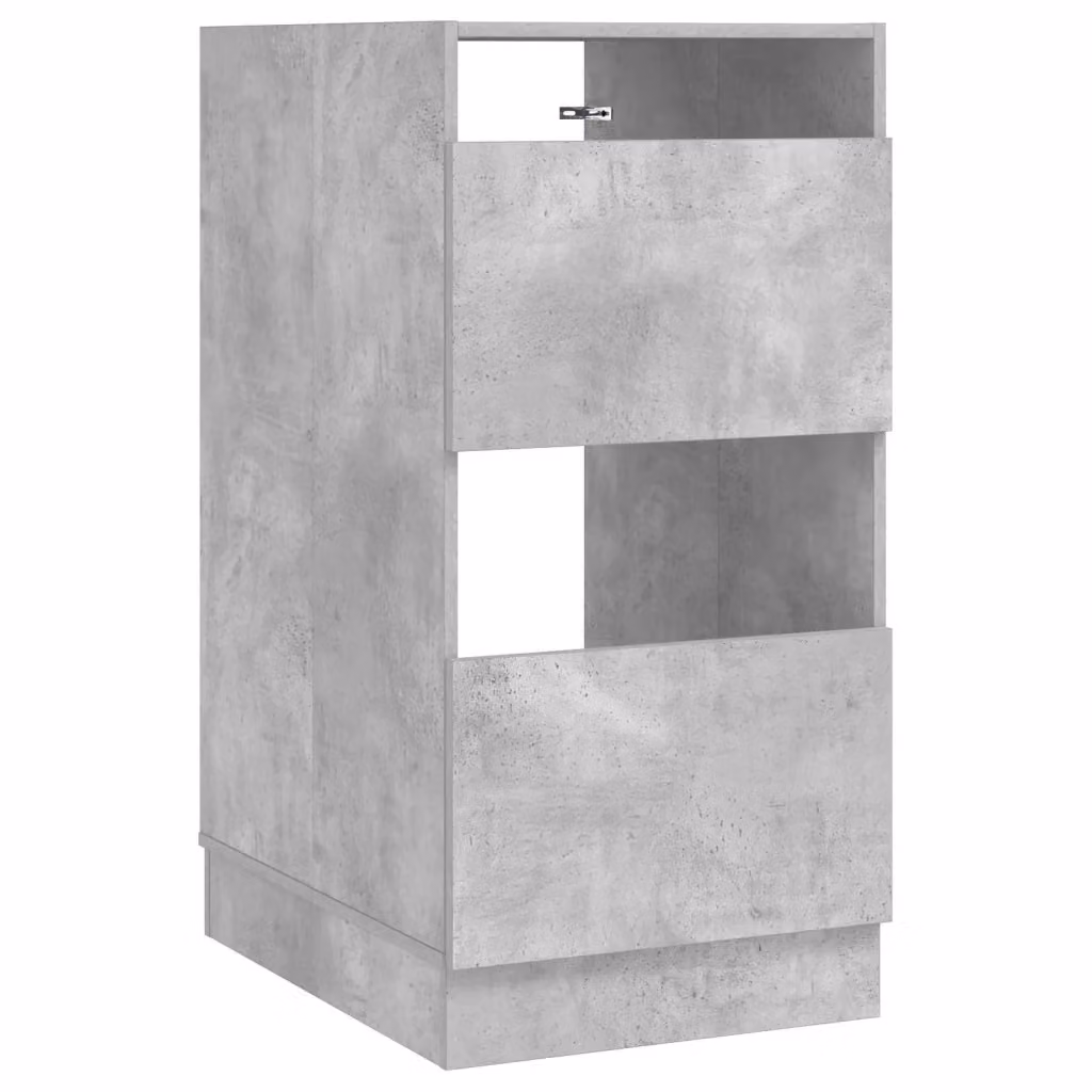 Mobile da lavanderia e bagno vidaXL moderno in MDF grigio con ante a battente e ripiani interni L: 50 cm, P: 20 cm, H: 102 cm – 2
