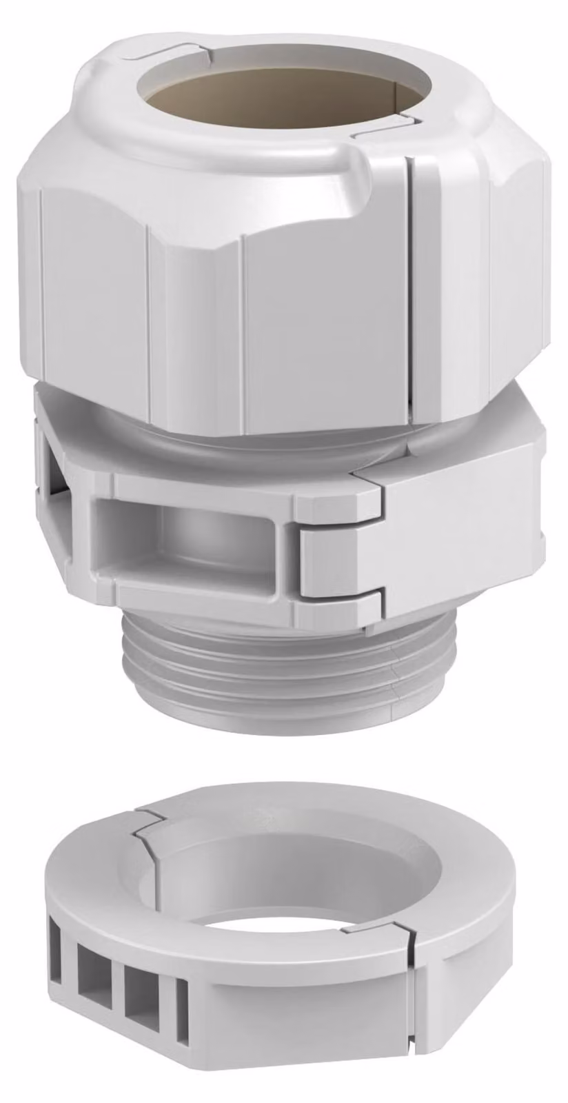 OBO Bettermann Vertr Pressacavo, divisibile, con termine di accoppiamento. V-TEC TB25 09-11