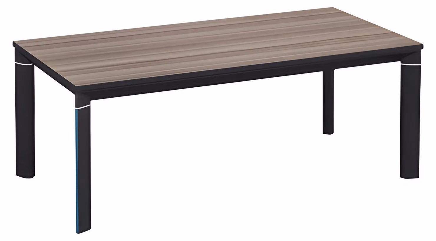 Couchtisch Modern Holzoptik Braun Schwarz Rechteckig Wohnzimmer Design Tisch