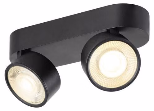SLV 1010267 KALU 2.0, plafoniera a parete e a soffitto, PHASE, 3000 K, 19 W, 36°, nero