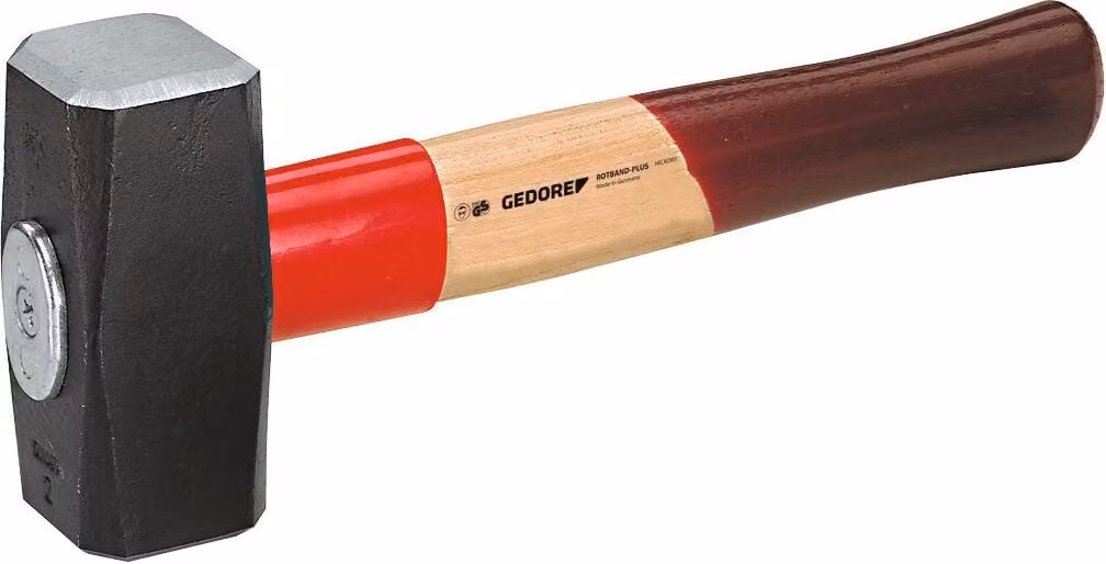 GEDORE 620 H-1250 Martello a mazza ROTBAND-PLUS con manico in hickory, 1250 g, 8887450
