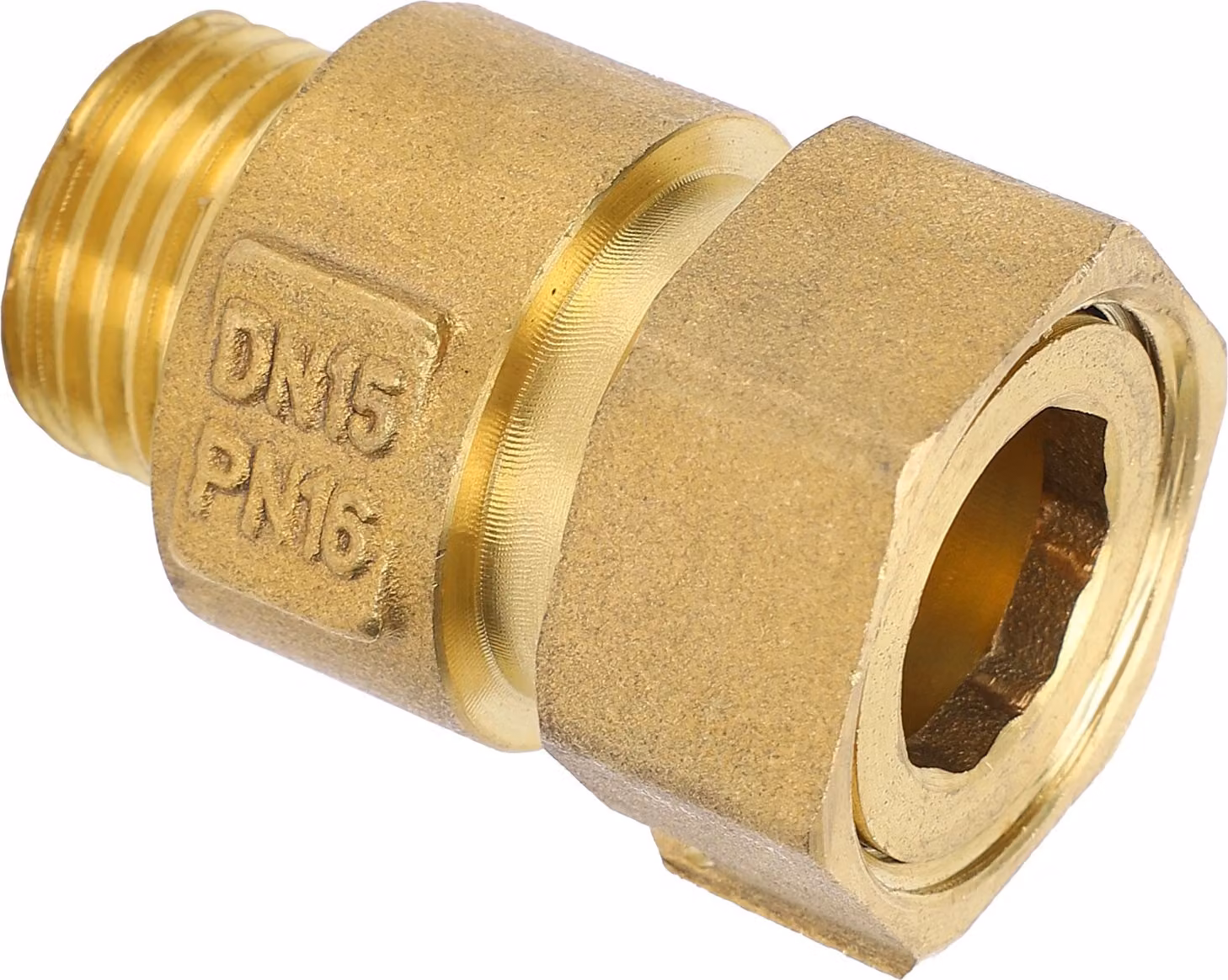 Valvola di ritegno in ottone 1 modo prevenzione riflusso filettato strumento a bassa velocità misuratore d'acqua DN15x20