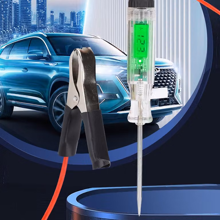 Penna di prova automatica, display LCD, circuito, tensione di accensione/spegnimento, rilevamento dei poli positivo e negativo, tester per batterie, tester per fusibili