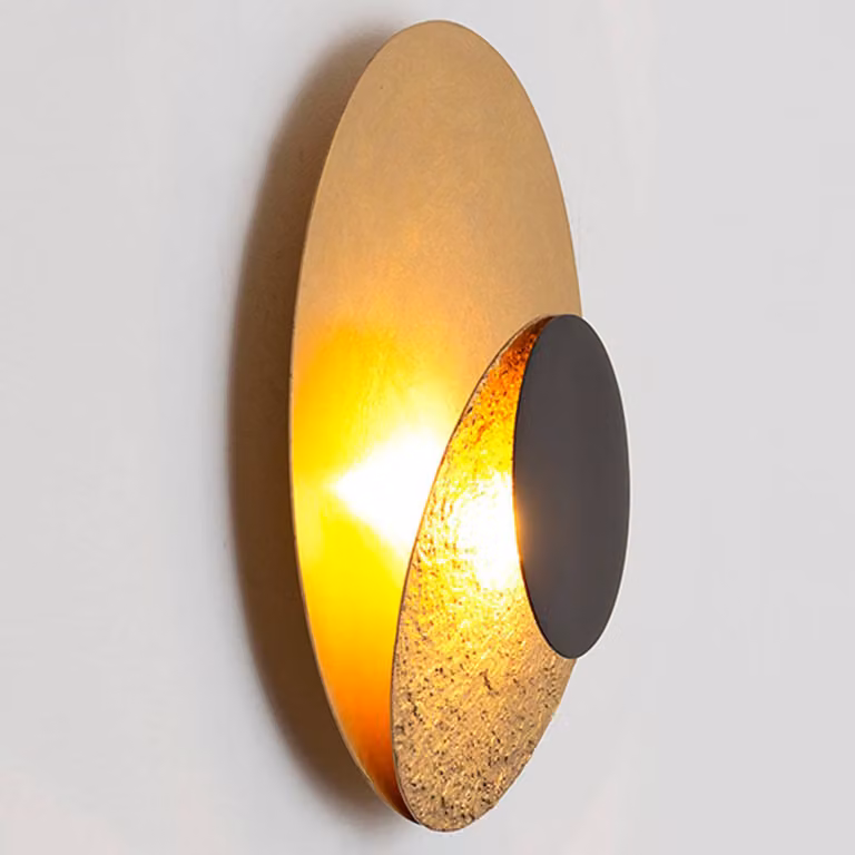 Holländer Applique da parete a LED La Bocca, dimmerabile, Ottone / Oro, Soggiorno / Sala da pranzo, Metallo, Moderno, Applique a LED