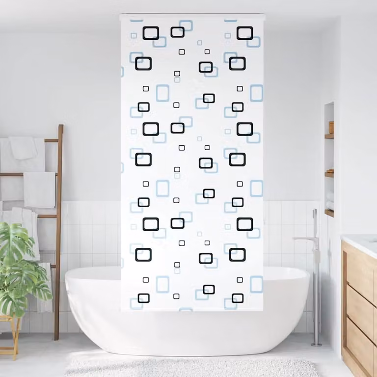 vidaXL Tenda a Rullo Doccia con Cassonetto 110x240cm Larghezza Tessuto