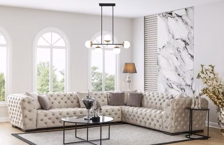 Chesterfield Polstersofa Sofa Ecksofa Garnitur Polster Luxus Ecke Sofas