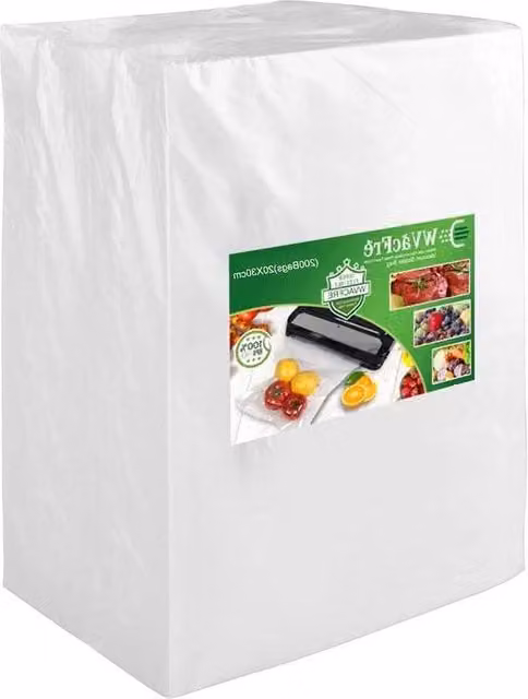 Sacchi per sottovuoto per alimenti Vac Seal in plastica trasparente senza BPA, adatti per macchine sottovuoto e cottura sous-vide, L 200 cm x P 30 cm