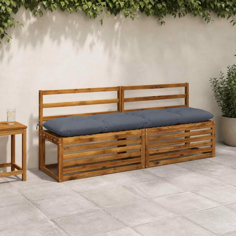 vidaXL Cuscini per Panchina VIANEN 2 pz 100% Poliestere Blu