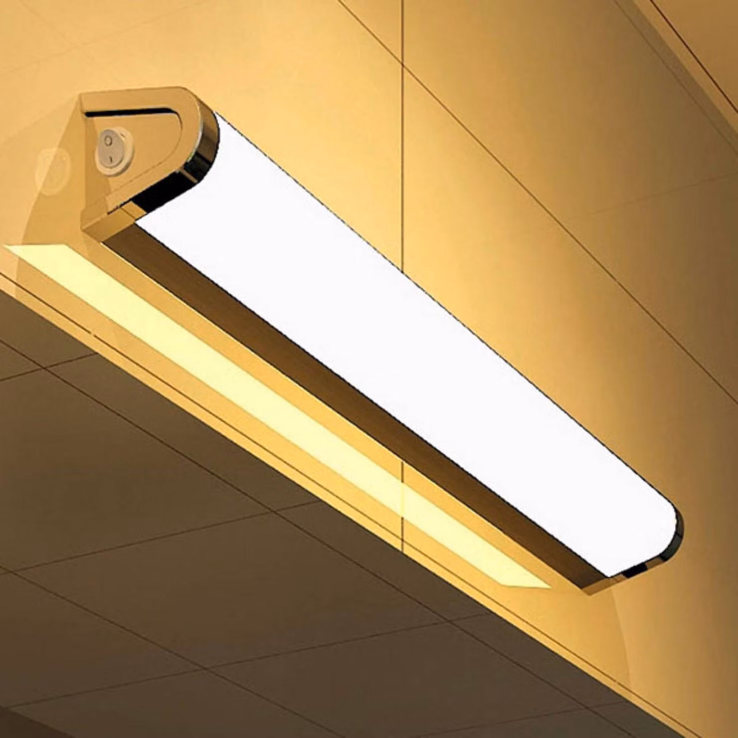 G & L Handels GmbH Applique da parete a LED 511106, Cromo / Argento, Camera da letto, Alluminio, Moderno, Applique a LED