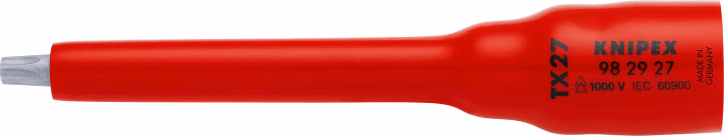 KNIPEX 98 29 27 Bussola 3/8" per TX27 123 mm