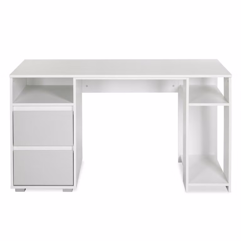 Scrivania per bambini AGIRA – bianco / grigio