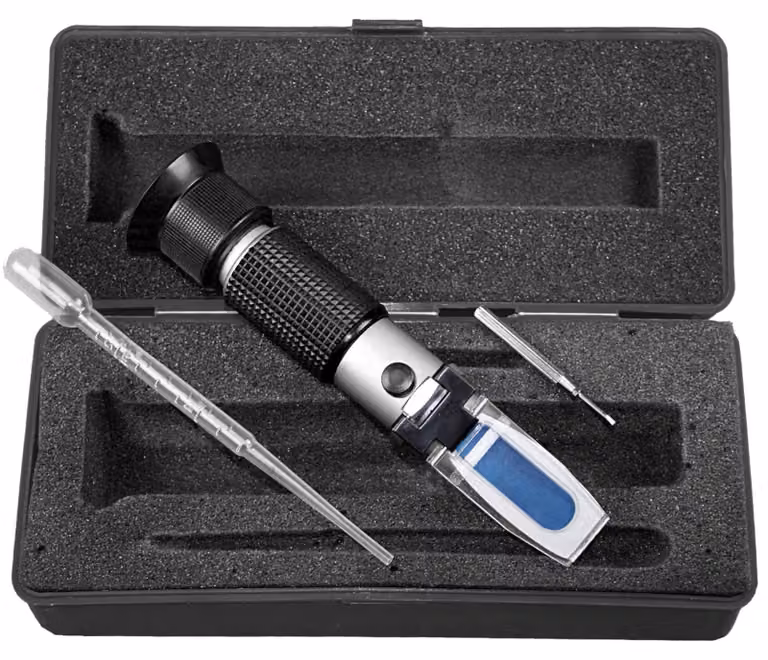 Rifrattometro per liquido refrigerante, antigelo e acido per batterie, 21,5 cm