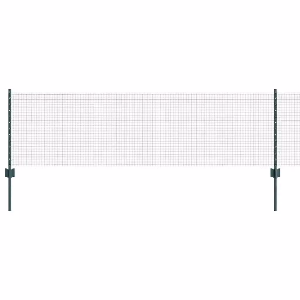 Recinzione in rete saldata Videx con pali rotondi in acciaio e PVC verde, installazione interrata, L: 50 cm, H: 0,6 m – 2