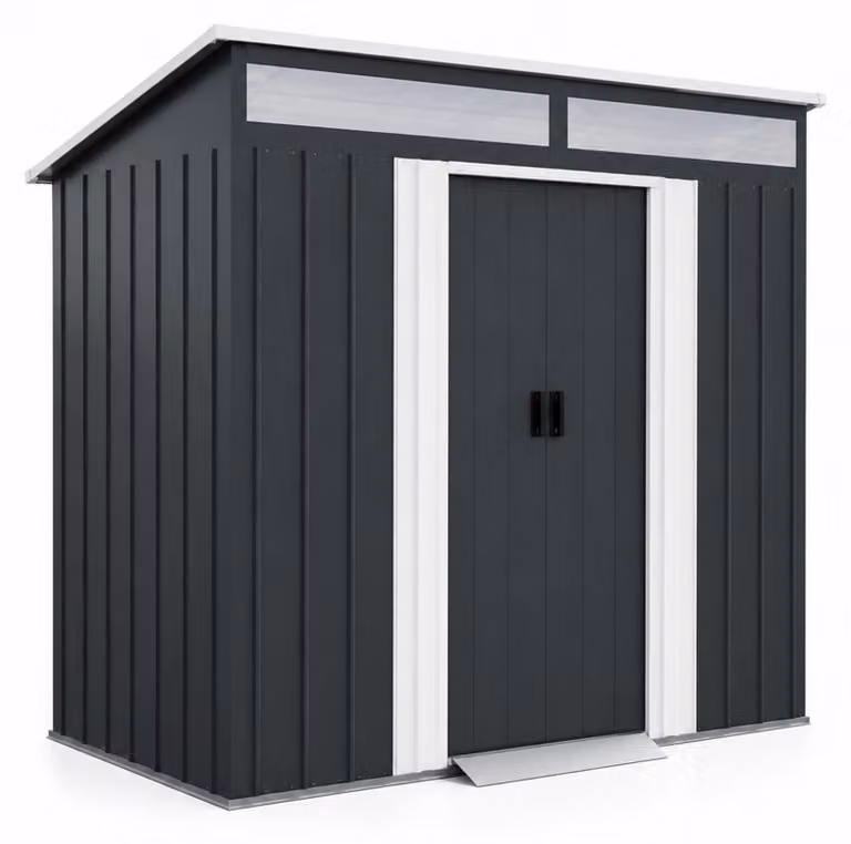 Aga Casetta da giardino 238x132x180 cm Grigio scuro