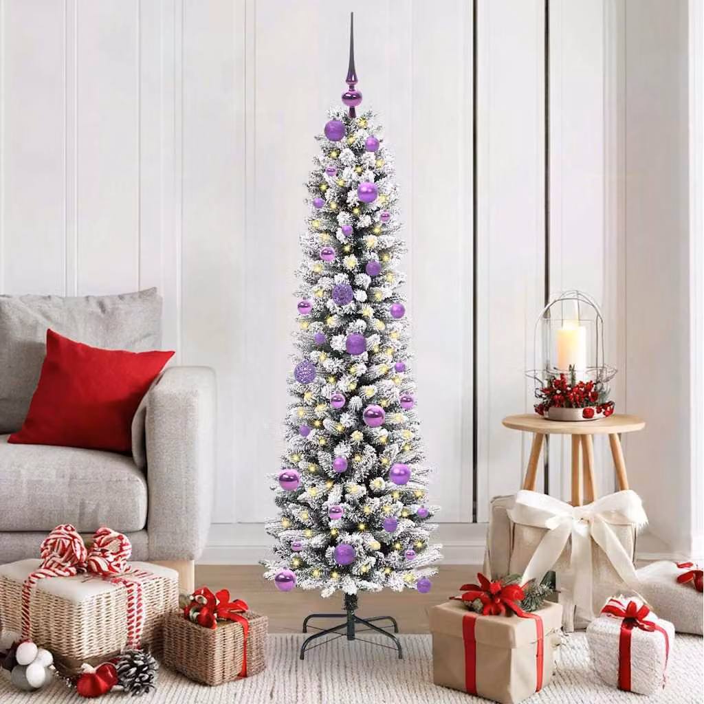 Maison Exclusive - Albero di Natale artificiale, colore bianco, altezza 150 cm
