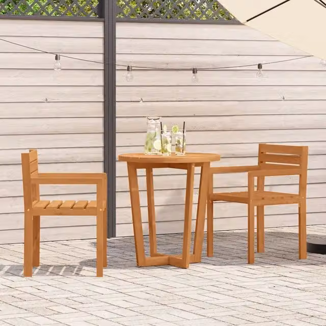 Set da pranzo da giardino a 3 pz in Legno Massello di Acacia 3334768