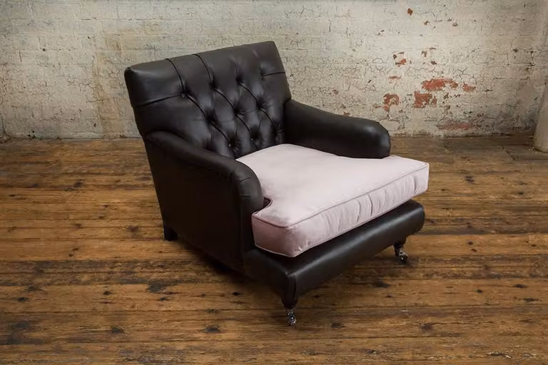 Lounge Club Sessel Couch Stuhl Fernseh Chesterfield Polster Relax Sofa 1 Sitzer