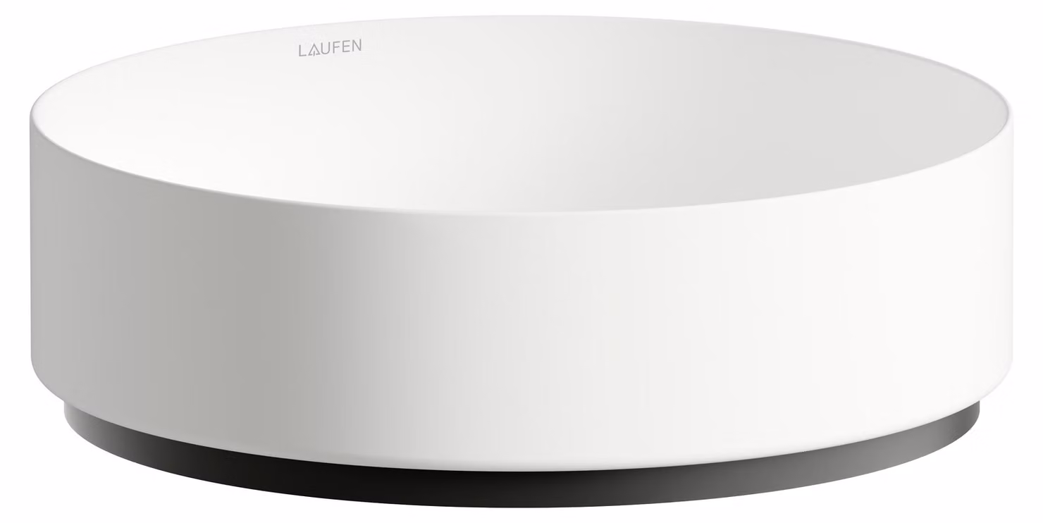 LAUFEN UNISONO Cuvette de lavabo, ronde, sans trou pour robinet, sans trop-plein, 375x375x116mm, H512UO37571121, H512UO37571121