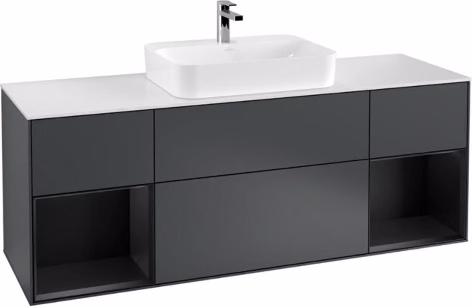 Mobiletto V&B Finion 160x60, Pl w m, Rg b m Lac, md bl. m Lac