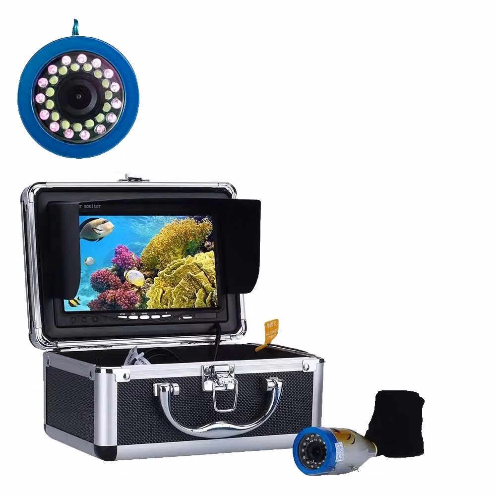 Telecamera da pesca subacquea, display da 7 pollici, risoluzione 1000TVL, F007M-2L-30M