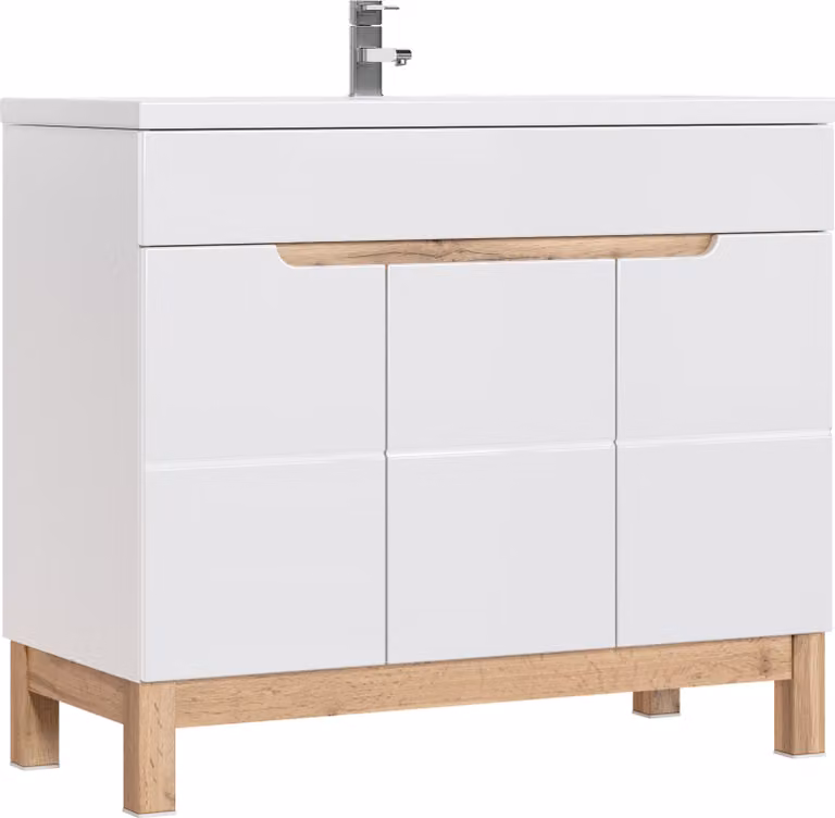 Waschtisch Badezimmer Schränke Waschtische Waschbecken Becken Unterschrank 100cm