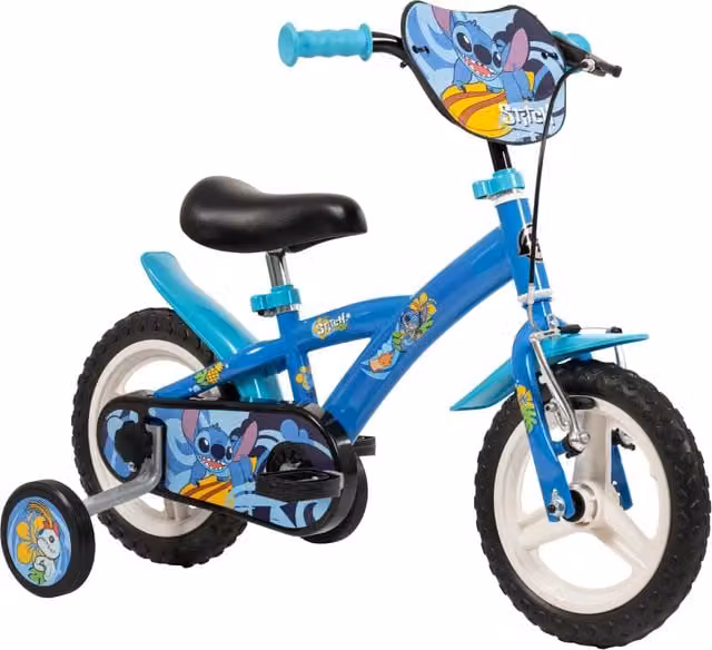 Bicicletta per bambini Disney Stitch multicolore con ruote da 12 pollici