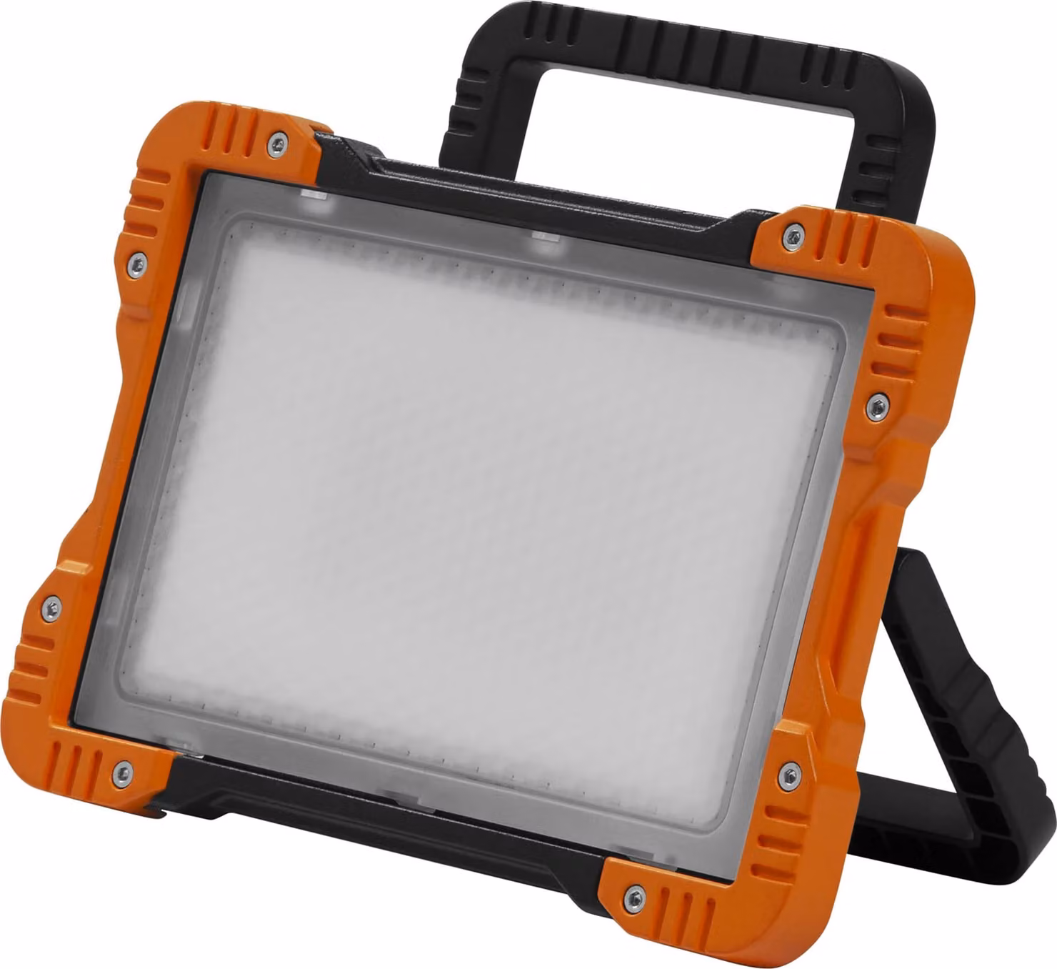 Lampada da lavoro a pannello OSRAM 50W 4000K in arancione con alloggiamento in alluminio, protezione IP20, ideale per ristrutturazioni e officine